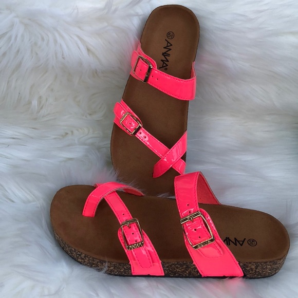 Ana neon pink sandals (5/1)🌹 - Picture 2 of 3